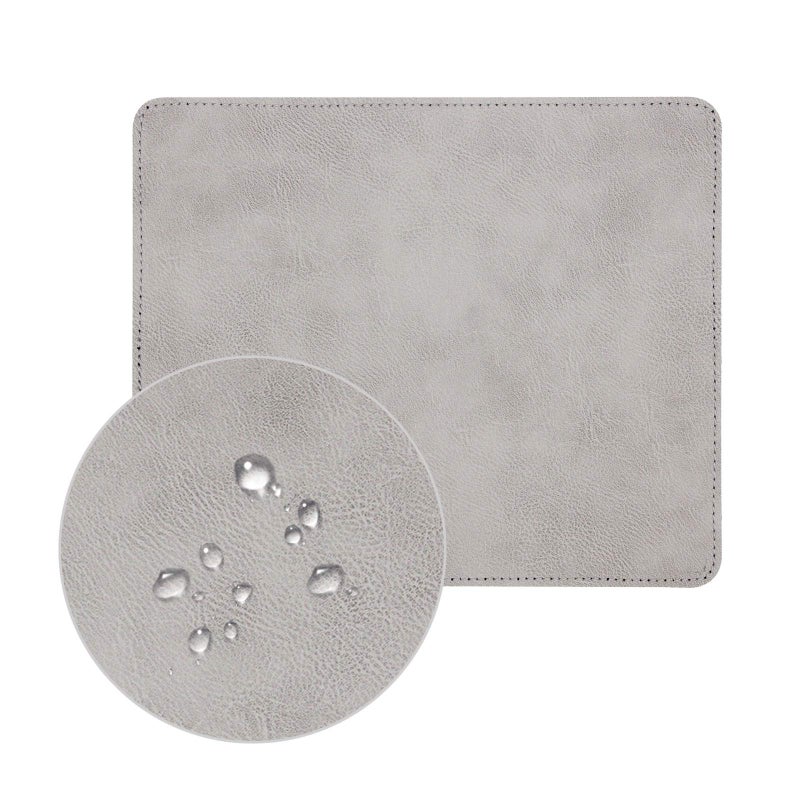 Newplenty Non-Slip Rubber Base Mousepad for Laptop Computer PC Personality Desings Gaming Mouse Pad Mat 9.45 X 7.87 inch (Leahter Mouse Pad-Gray, 9.45 X 7.87 inch) - Image 5